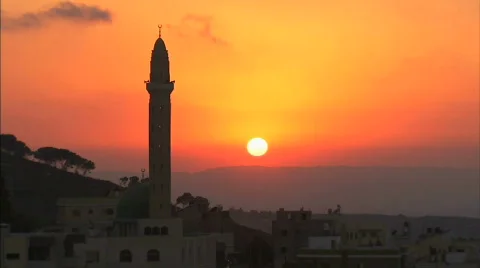 Nazareth mosque Stock Footage 480025