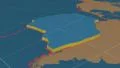 Nazca tectonic plate extruded. Solids. Enhanced version 4k or 4k+ Resolution