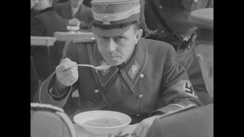 Nazi soup kitchen Stock Footage 252547457