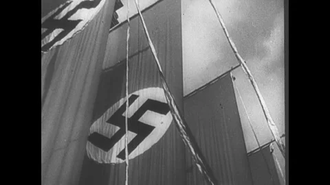 Nazis in Nuremberg Stock Footage 253666392