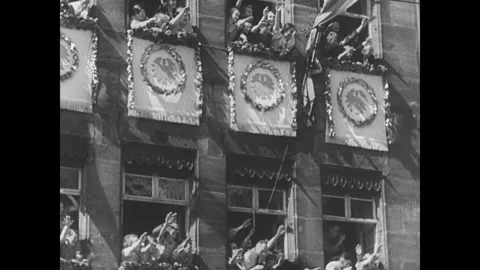 Nazis in Nuremberg Stock Footage 253666766