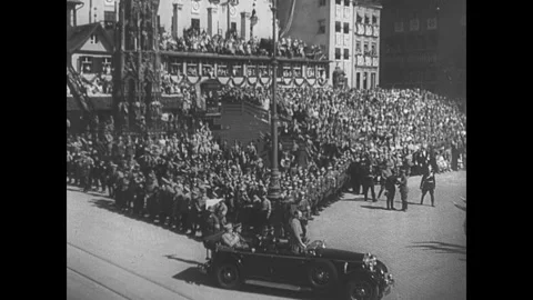 Nazis in Nuremberg Stock Footage 253666788