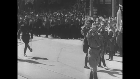 Nazis in Nuremberg Video stock 253667211