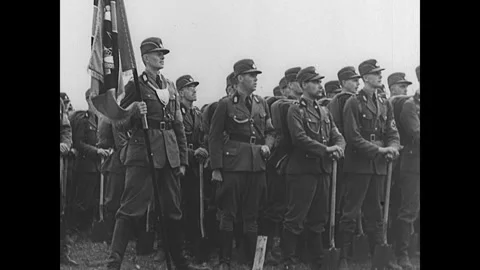 Nazis in Nuremberg Video stock 253669807