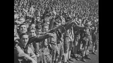 Nazis in Nuremberg Video stock 253671847