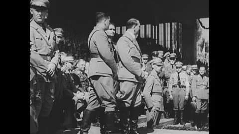 Nazis in Nuremberg Stock Footage 253672099