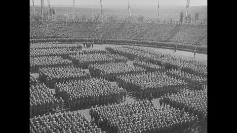 Nazis in Nuremberg Stock Footage 253672853