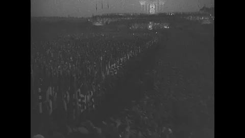 Nazis in Nuremberg Video stock 253675283