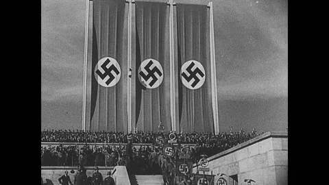 Nazis in Nuremberg Stock Footage 253678831