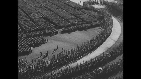 Nazis in Nuremberg Video stock 253678908