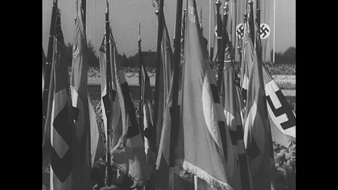 Nazis in Nuremberg Stock Footage 253679045