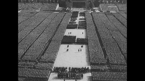 Nazis in Nuremberg Video stock 253679369