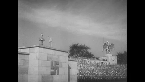 Nazis in Nuremberg Stock Footage 253679691