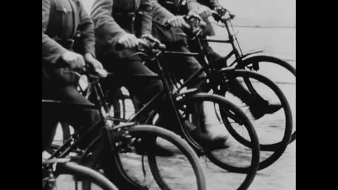The Nazis prepare to arm and fortify Germany in the 1930s. Stock Footage