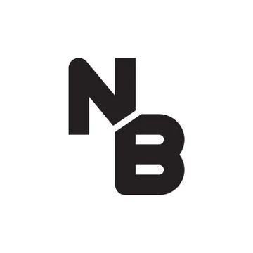 Nb initial letter vector logo icon Stock Illustration