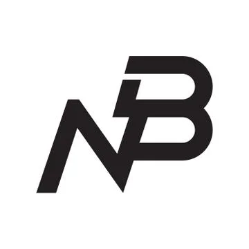 Nb initial letter vector logo icon Stock Illustration