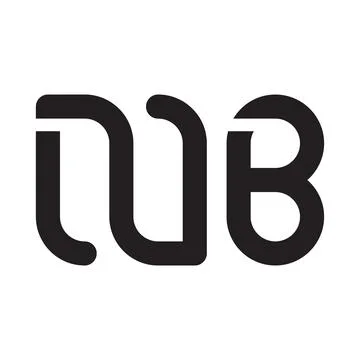 Nb initial letter vector logo icon Stock Illustration