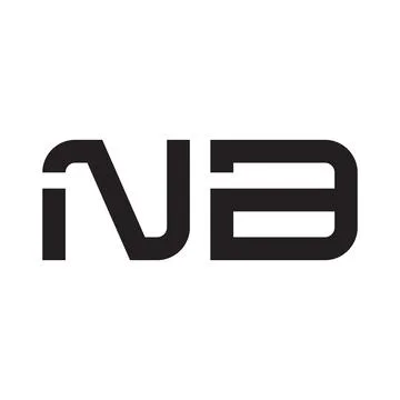Nb initial letter vector logo icon 스톡 일러스트