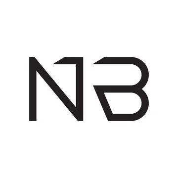 Nb initial letter vector logo icon Stock-Illustration