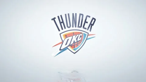 NBA Oklahoma Thunder Logo Stock Footage 232456160