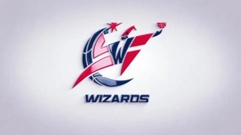 NBA Washington Wizards Logo Video stock 233079677