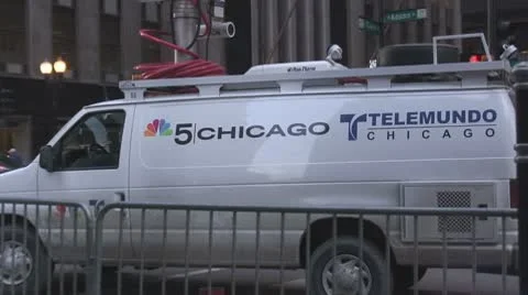 NBC Telemundo News Satalite Truck Stock Video Pond5