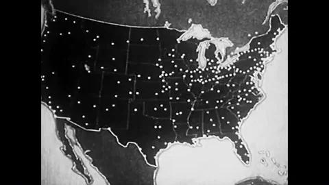 NBC radio programs are broadcasted with the help of technicians, switchboards, Stock Footage 86409745
