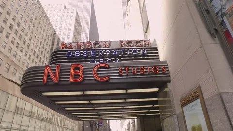 NBC Studio Rainbow Room New York NYC Manhattan Television Studio TV Stock Footage 162667802