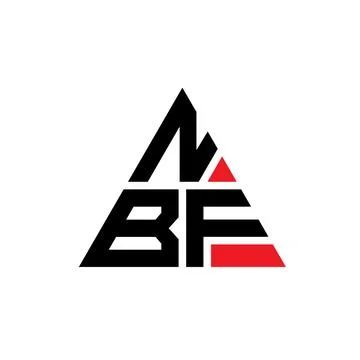 NBF triangle letter logo design with triangle shape. NBF triangle logo desi.. Stock Illustration