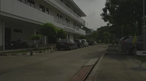 NBTC Office and Telecommunication Tower (Slow Motion) Stock Footage 48622309