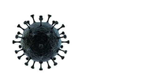 Ncov 3d animation loop side Video stock 127181573