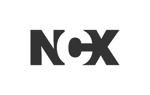 NCX logo design. Initial letter N C X bold font style for tech startups, co.. Stock Illustration