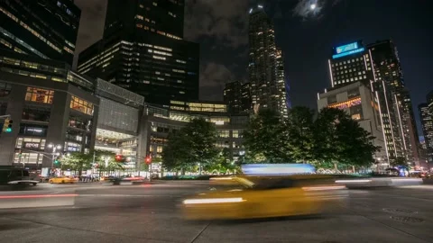Ncy columbus circle time lapse Stock Footage 215340942