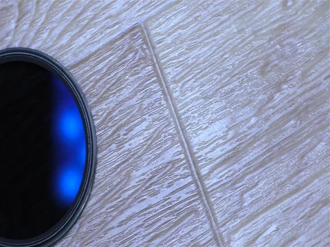 ND Filter For Camera Lens Stock Footage