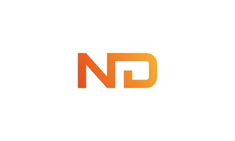 Nd logo . letter nd logo design . creative and modern style. vector illustrat Stock Illustration