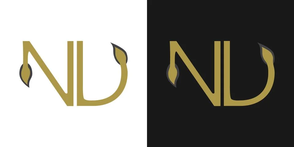 ND logo, monogram, vector Illustration
