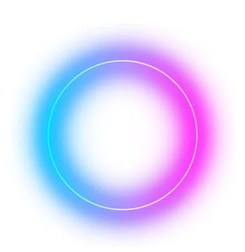 Nd neon frame template. Blue and red laser light Stock Illustration