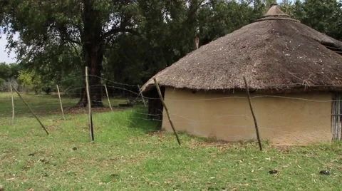 Ndebele art on walls Stock Footage 51490734