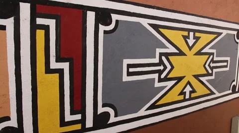 Ndebele paint 2 Stock Footage 51489146