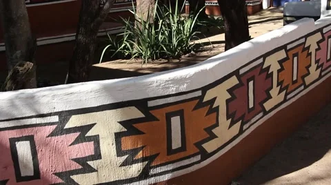 Ndebele paint 4 Stock Footage 51489415