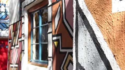 Ndebele paint 6 Stock Footage 51489767