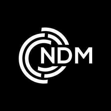 NDM letter logo design. NDM monogram initials letter logo concept. NDM letter Stock Illustration