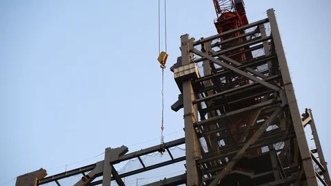 Ndustrial construction cranes Stock-Footage 98961888