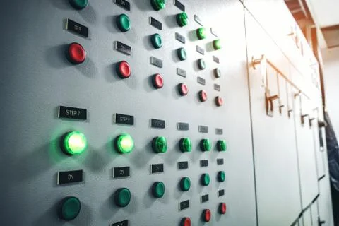 Ndustrial electrical switch panel Stock Photos