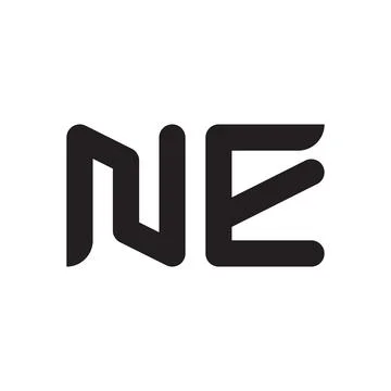 Ne initial letter vector logo icon Stock-Illustration
