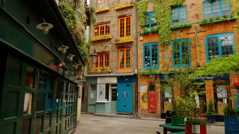 Neals Yard After Lockdown, London, England, UK 스톡 동영상 134305440