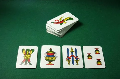 Neapolitan cards Foto stock