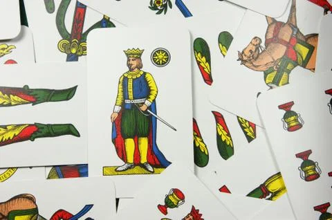 Neapolitan cards Stock Photos
