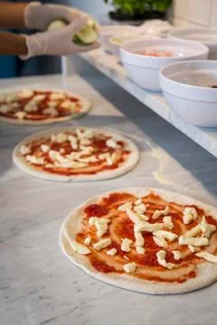 Neapolitan Pizza Stockfoto's