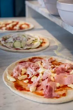 Neapolitan Pizza Foto stock
